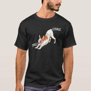 Camiseta Inhale Exhale Ropa de Bulldog Francés Yoga Frencht