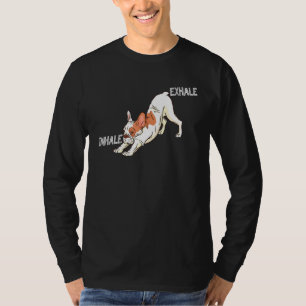 Camiseta Inhale Exhale Ropa de Bulldog Francés Yoga Frencht