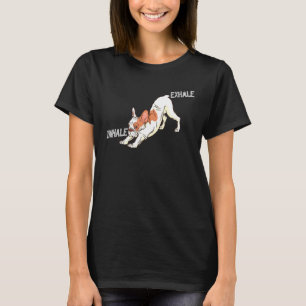Camiseta Inhale Exhale Ropa de Bulldog Francés Yoga Frencht