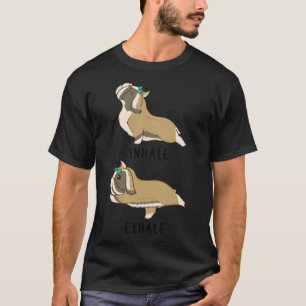 Camiseta Inhale Exhale Shih Tzu Yoga