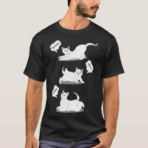 Camiseta Inhale Exhale Yoga Cat Premium Scoop
