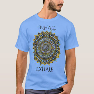 Camiseta Inhale Exhale Yoga Mandala Elige Felicidad Buda