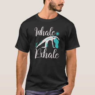 Camiseta Inhale Exhale Yoga Meditación Fitness Ejercicio Me