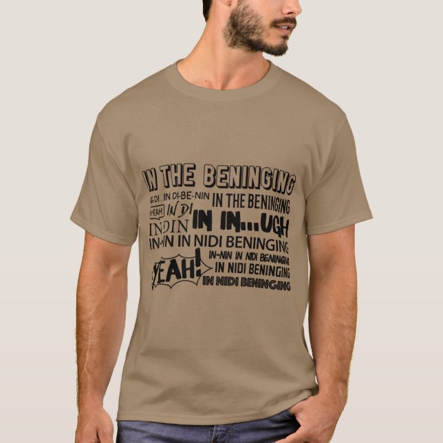 Camiseta INHE BENINGING BEGINNING amigos retro (Anverso)