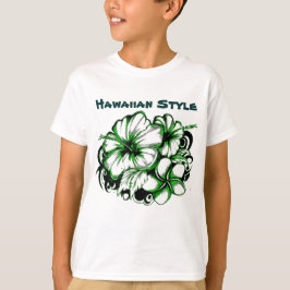 Camiseta Inhibisco floral hawaiano