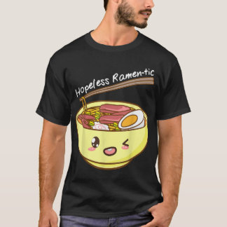 Camiseta Inhóspemente Ramentic Kawaii Bowl de Ramen y Chops