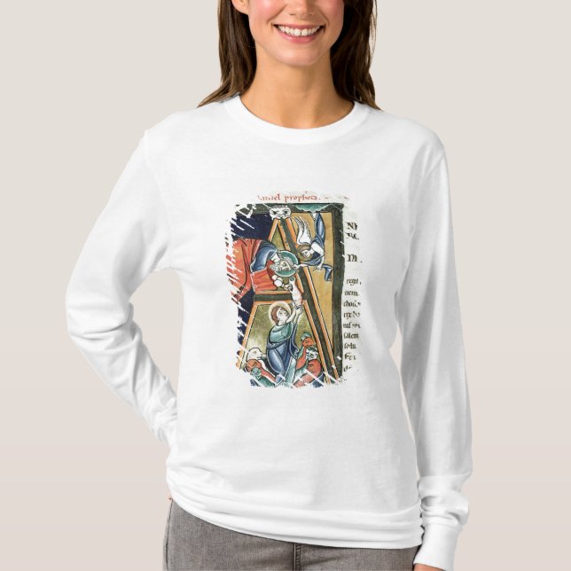 Camiseta Inicial "A" de Historiated que representa a Daniel (Anverso)