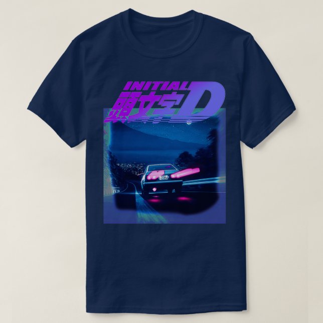 Camiseta Inicial D Neon AE86 (Diseño del anverso)