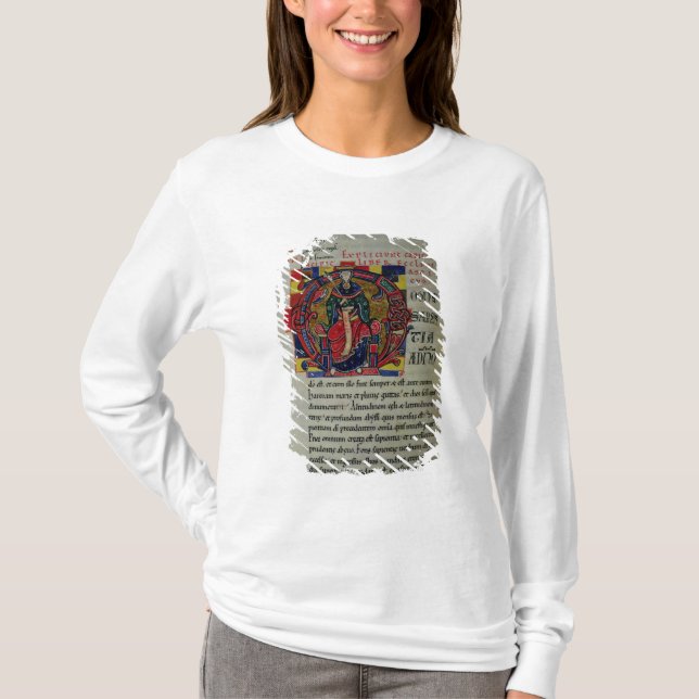Camiseta Inicial "O" del ms 2 fol.8 Historiated que (Anverso)