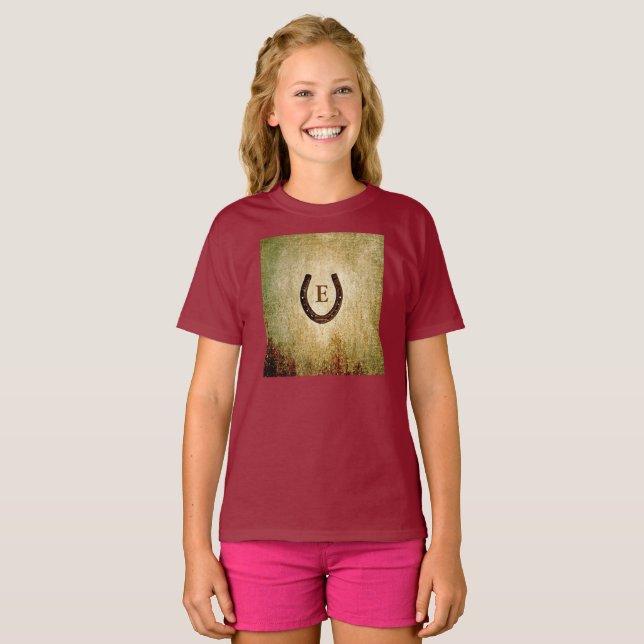 Camiseta inicial personalizada de monograma herrad (Anverso completo)