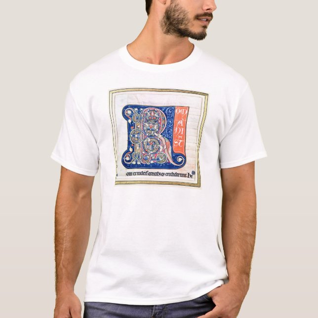 Camiseta Inicial "R" 2 de Historiated (Anverso)