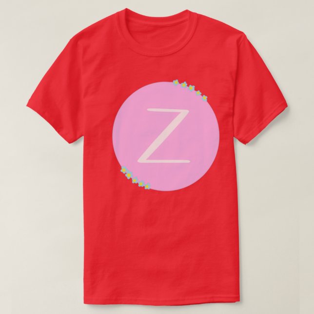 Camiseta inicial Z (Diseño del anverso)