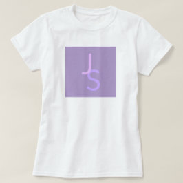 Camiseta Iniciales monogramadas modernas superpuestas | Mor