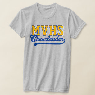 Camiseta Iníciales personalizadas de 4 letras de escuela se