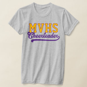 Camiseta Iníciales personalizadas de 4 letras de escuela se