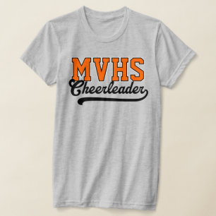 Camiseta Iníciales personalizadas de 4 letras de escuela se