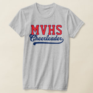Camiseta Iníciales personalizadas de 4 letras de escuela se