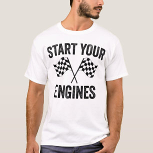 Camiseta Iniciar el Raceday de Carreras de Fórmula de los M