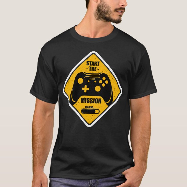 Camiseta Iniciar la Misión - Cargando (Anverso)