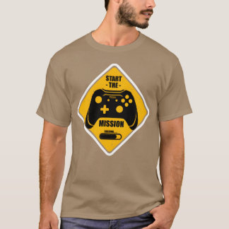 Camiseta Iniciar la Misión Videojuego Regalos de Juegos par