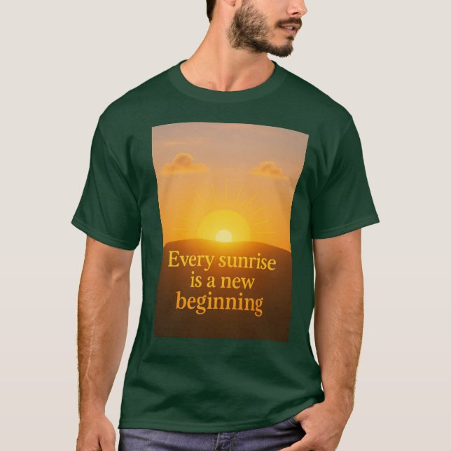 Camiseta iniciar un nuevo comienzo en la vida (Anverso)