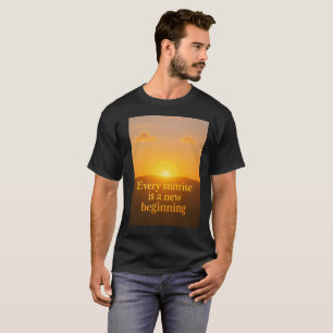 Camiseta iniciar un nuevo comienzo en la vida