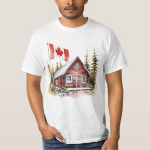 Camiseta Inicio con bandera de Canadá