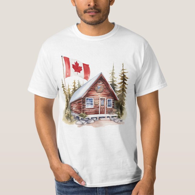Camiseta Inicio con bandera de Canadá (Anverso)