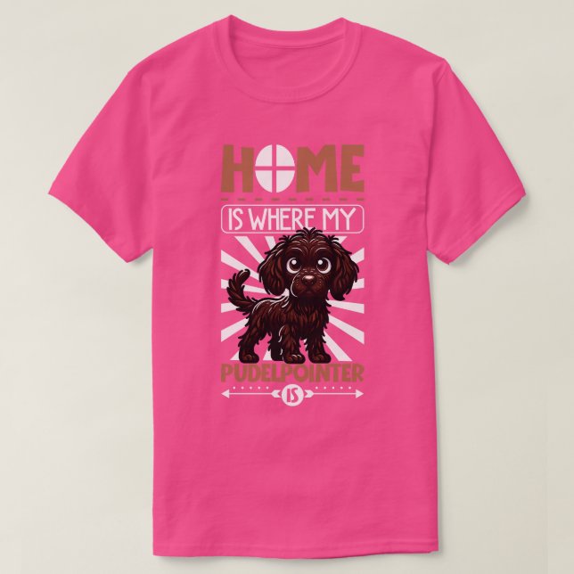 Camiseta Inicio con mi puntero Pudelpuntero (Diseño del anverso)