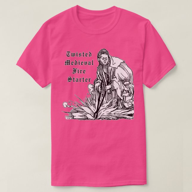 Camiseta Inicio de incendio con torsión medieval (Diseño del anverso)