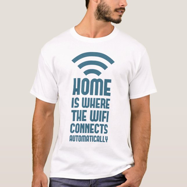 Camiseta Inicio Es Donde La WIFI Se Conecta Automáticamente (Anverso)