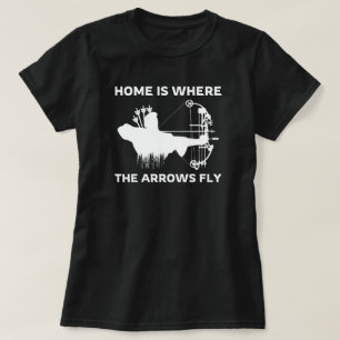 Camiseta Inicio es donde vuelan las flechas Archery Mom
