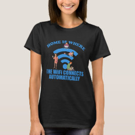 Camiseta Inicio Es Donde WiFi Se Conecta Automáticamente