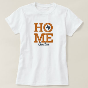 Camiseta INICIO - Letras negrita y Naranja quemado de forma