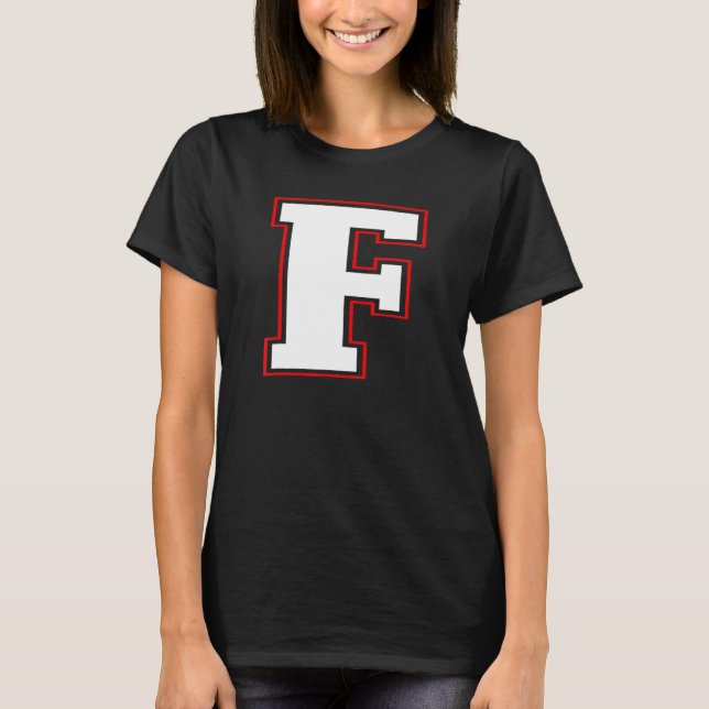 Camiseta Initial F Monogram F Letter F Capital Alphabet (Anverso)