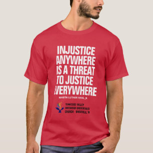 Camiseta Injusticia/Justicia Rojo