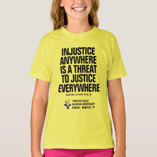 Camiseta Injusticia / justicia Tellow