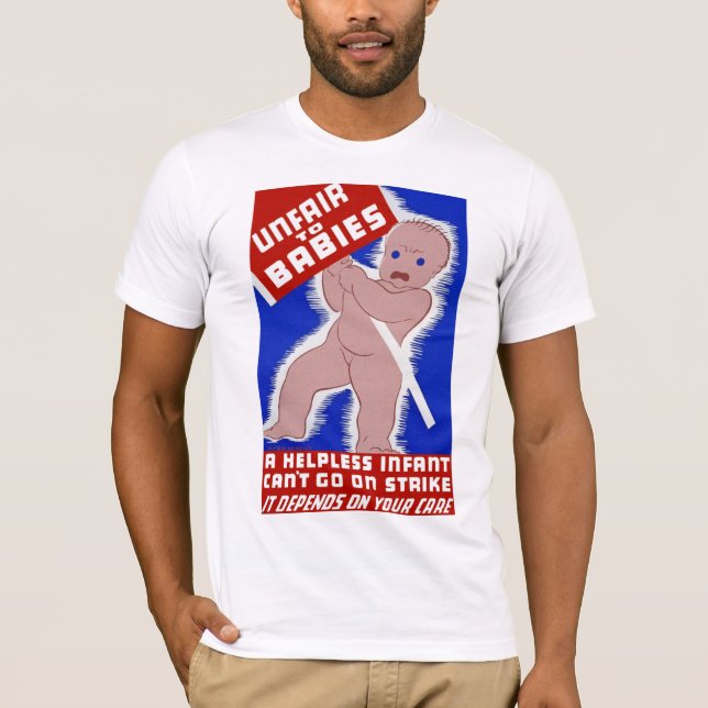 Camiseta Injusto para los bebés (Anverso)