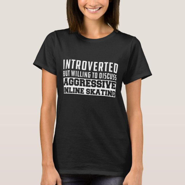 Camiseta Inline Skating - Introverted  (Anverso)