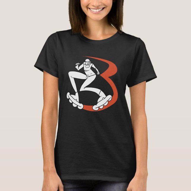 Camiseta Inline Skating Skater Rollerblading (Anverso)