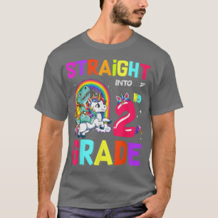 Camiseta Inmediatamente en 2º grado de dinosaurio Unicornio