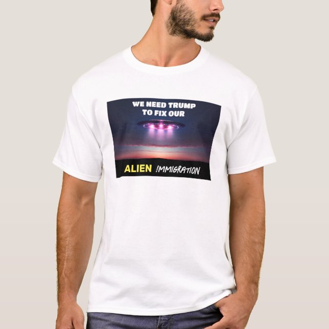 Camiseta Inmigración divertida de Donald Trump (Anverso)