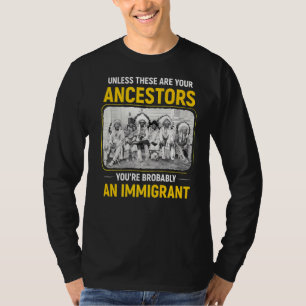 Camiseta Inmigración nativa americana nativa norteamericana