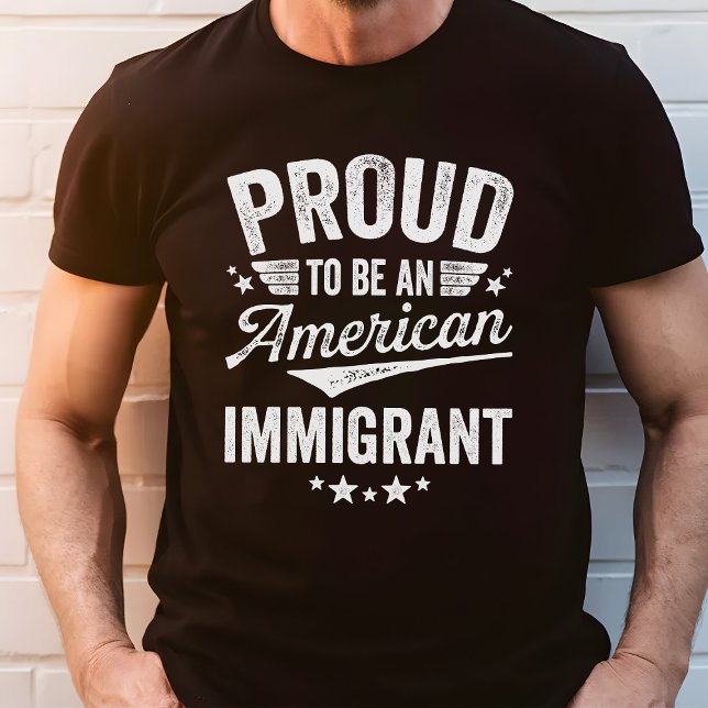 Camiseta Inmigrante norteamericano orgulloso (Subido por el creador)