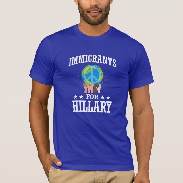 CAMISETA INMIGRANTES PARA HILLARY (Anverso)