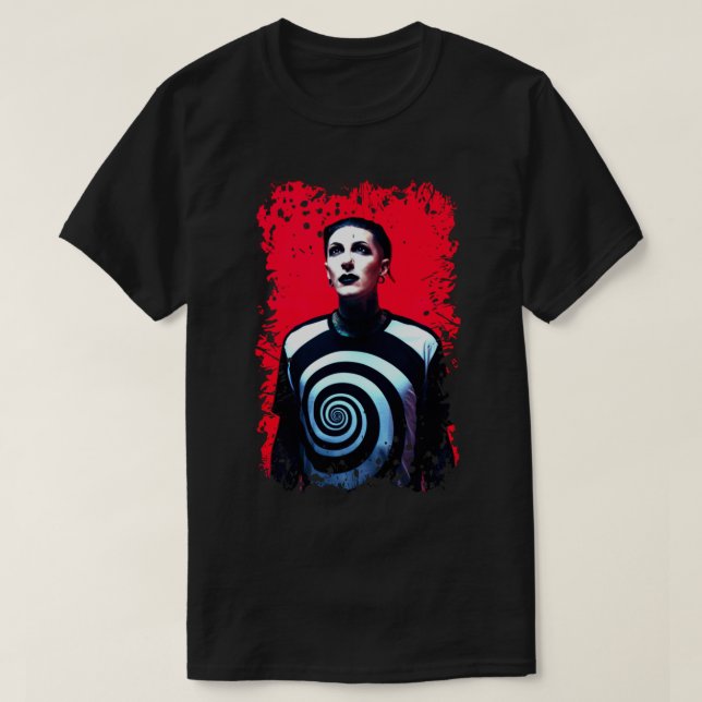 Camiseta Inmóvil en blanco Chris Motionless T-S esencial (Diseño del anverso)
