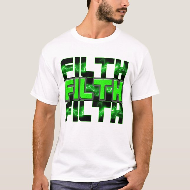 Camiseta INMUNDICIA baja de DJ del electro delirio de (Anverso)