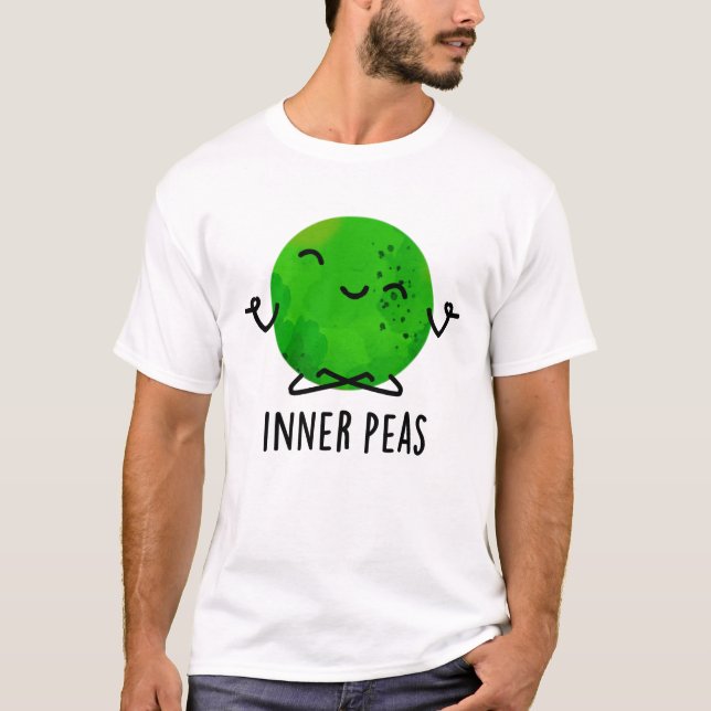 Camiseta Inner Peas Funny Meditando Pea Pun (Anverso)
