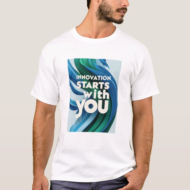 Camiseta Innovación comienza con usted, opción 2 (Anverso)