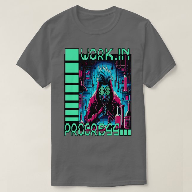Camiseta Innovador solitario Un Diseño CyberPunk Que Ilustr (Diseño del anverso)